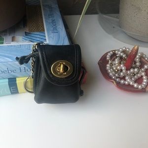 Vintage Coach Mini Daypack Key Fob